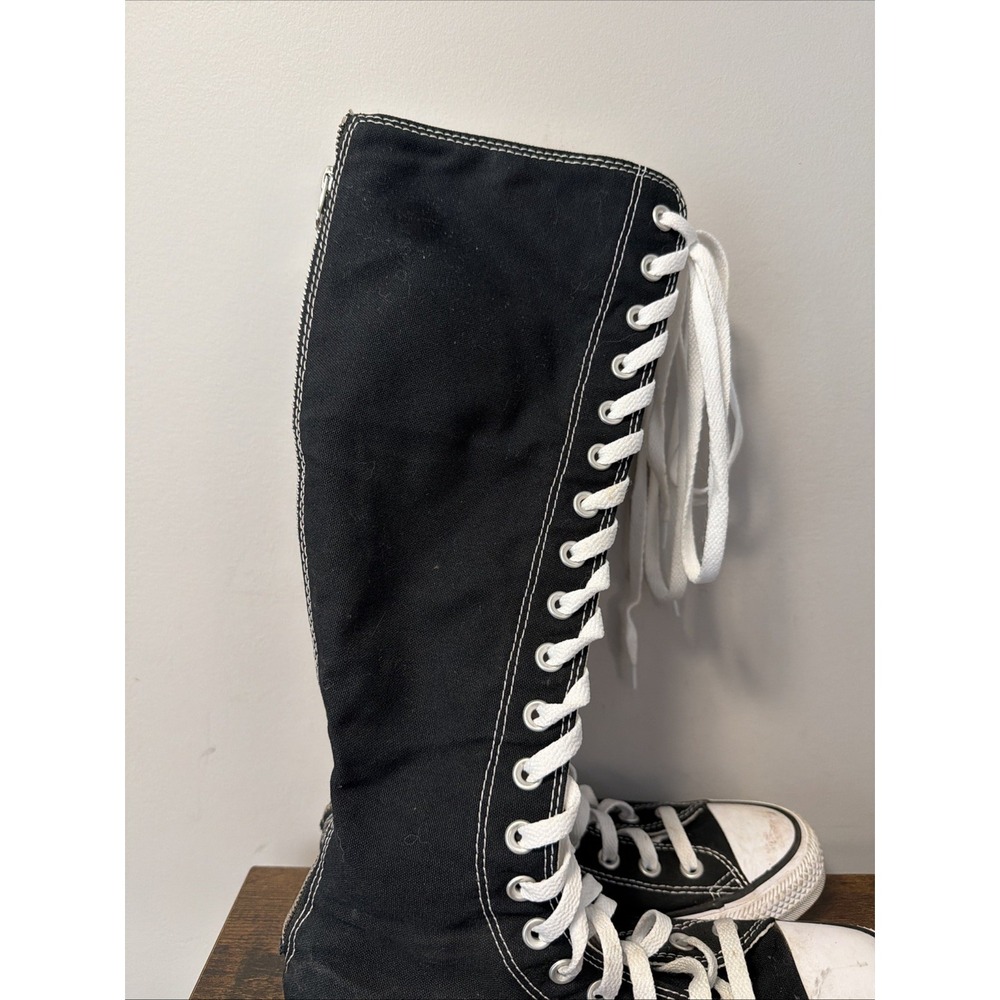 Converse Chuck Taylor XXHi Black Knee High Zip Up A09429C Sneakers Women's Sz 8 - Picture 2 of 8